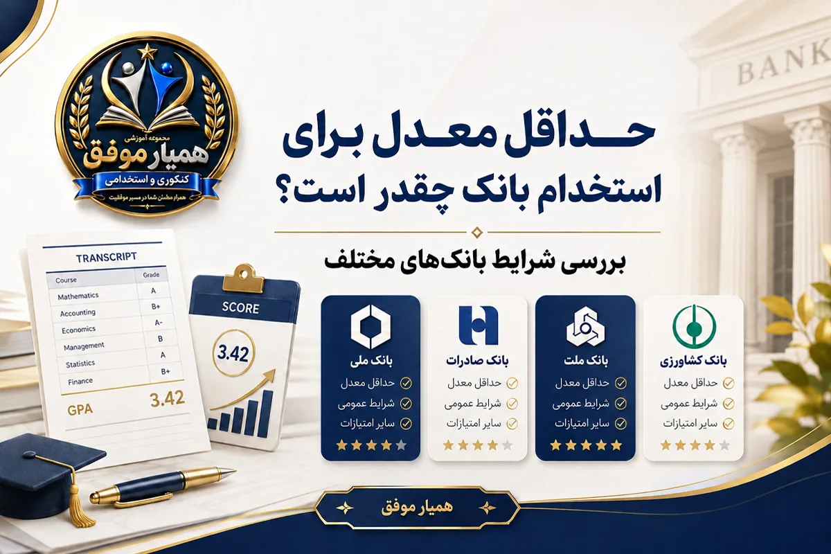 بررسی حداقل معدل موردنیاز برای استخدام در بانکهای مختلف