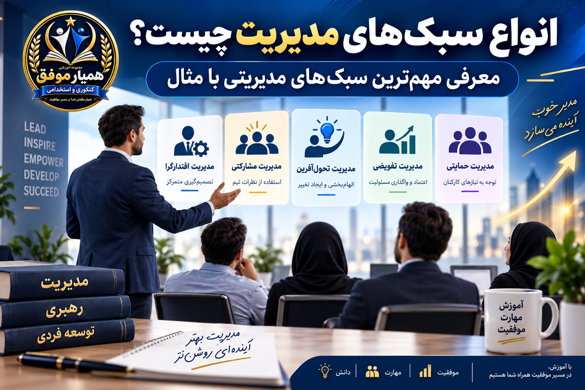 تصویر شاخص مقاله انواع سبکهای مدیریت با معرفی مهمترین سبکهای مدیریتی با مثال