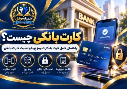 تصویر شاخص مقاله کارت بانکی چیست شامل آموزش کارت به کارت، رمز پویا و نکات امنیتی کارت بانکی