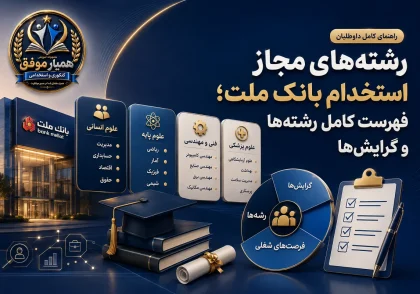 رشته‌های مجاز استخدام بانک ملت و فهرست رشته‌ها و گرایش‌های موردنیاز