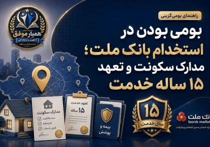 شرط بومی بودن استخدام بانک ملت، مدارک سکونت و تعهد ۱۵ ساله خدمت