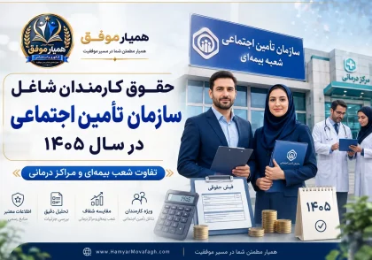 تصویر شاخص مقاله حقوق کارمندان شاغل سازمان تأمین اجتماعی در سال ۱۴۰۵ و تفاوت دریافتی شعب بیمه‌ای و مراکز درمانی