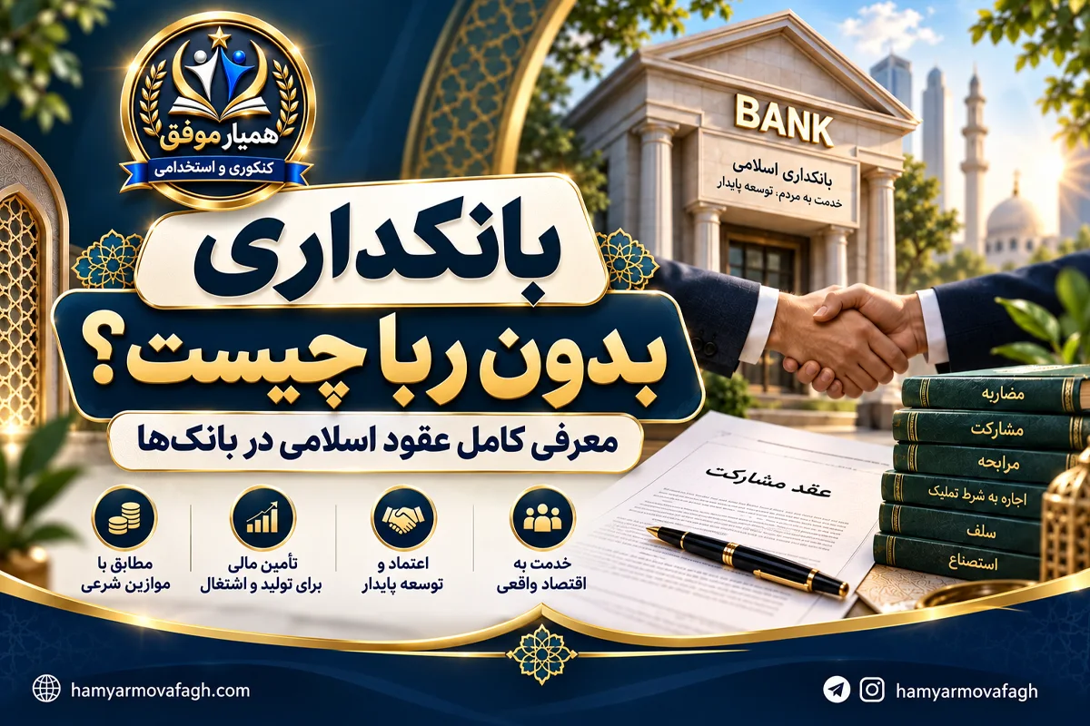 تصویر شاخص مقاله بانکداری بدون ربا چیست شامل معرفی عقود اسلامی در بانک‌ها