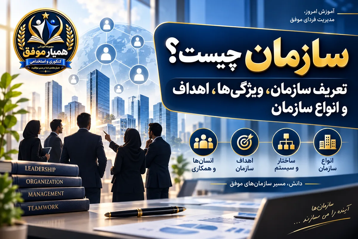 تصویر شاخص مقاله سازمان چیست با تعریف سازمان، ویژگیها، اهداف و انواع سازمان